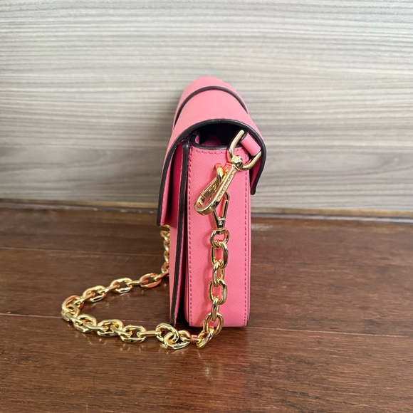 Michael Kors Carmen Medium Convertible Shoulder Bag Tea Rose - Picture 4 of 8